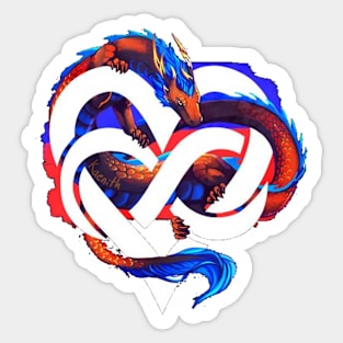 the dragon of infinite love Sticker